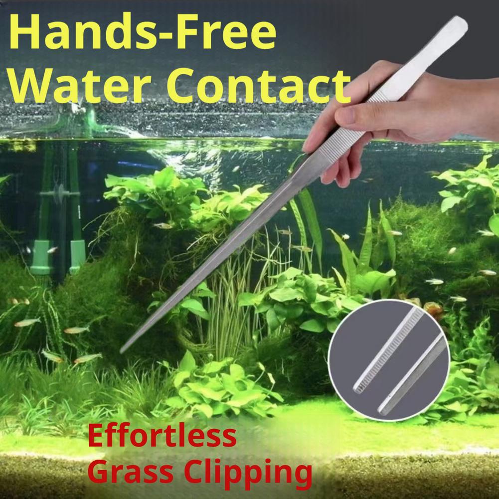 Planted Clip Tweezers - Pinzas de Acero Inoxidable para Acuario,
