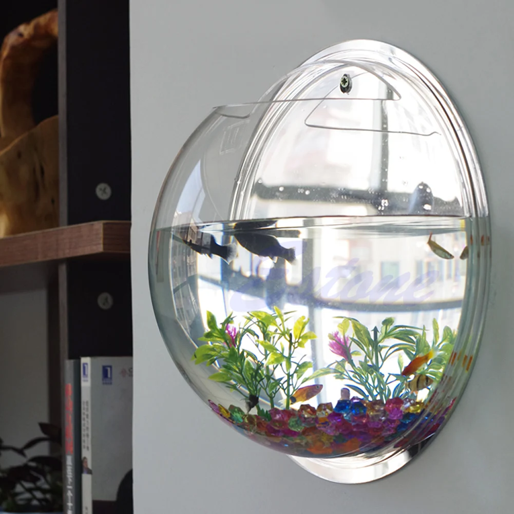 Pecera acrílica montada en la  - Aquarium Planted Wall reseña y precio