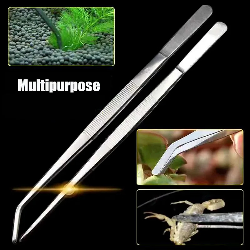 Pinzas para acuario de acero i - Planted Clip Tweezers reseña y precio