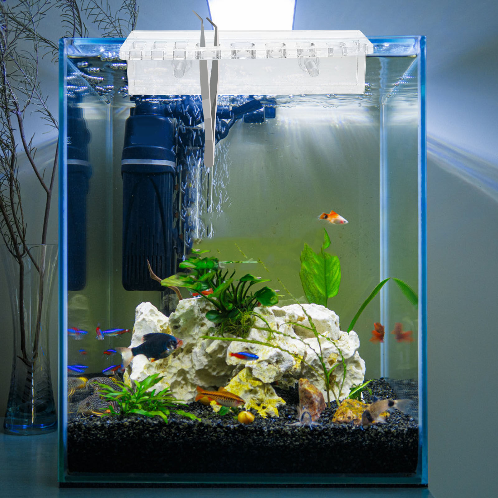 Soporte para Herramientas de A - Aquarium Planted Wall reseña y precio