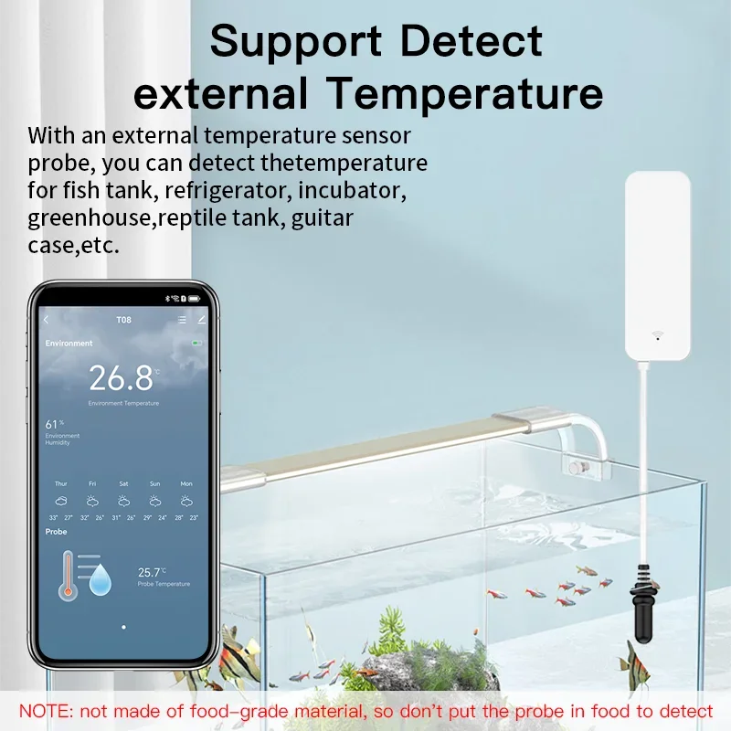 Sensor de temperatura y humeda - Aquarium Planted Aquarium reseña y precio