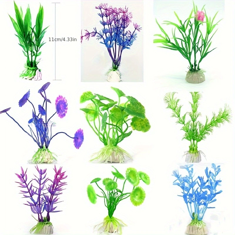 Plantas artificiales de plásti - Aquarium Plant Grass reseña y precio