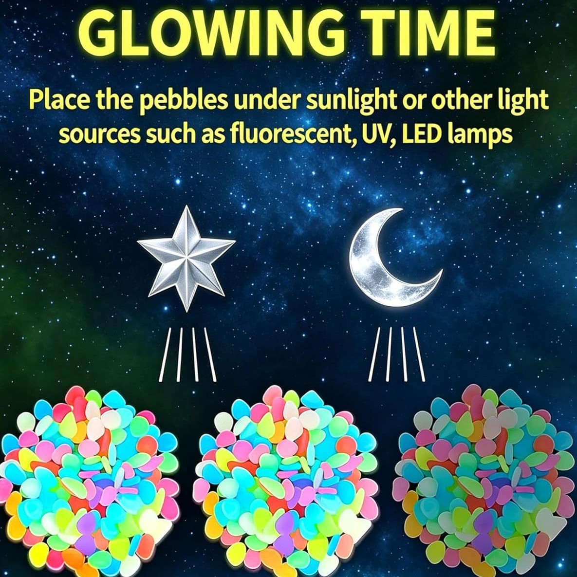 Piedras luminosas coloridas qu - Planted Aquarium With Fish reseña y precio