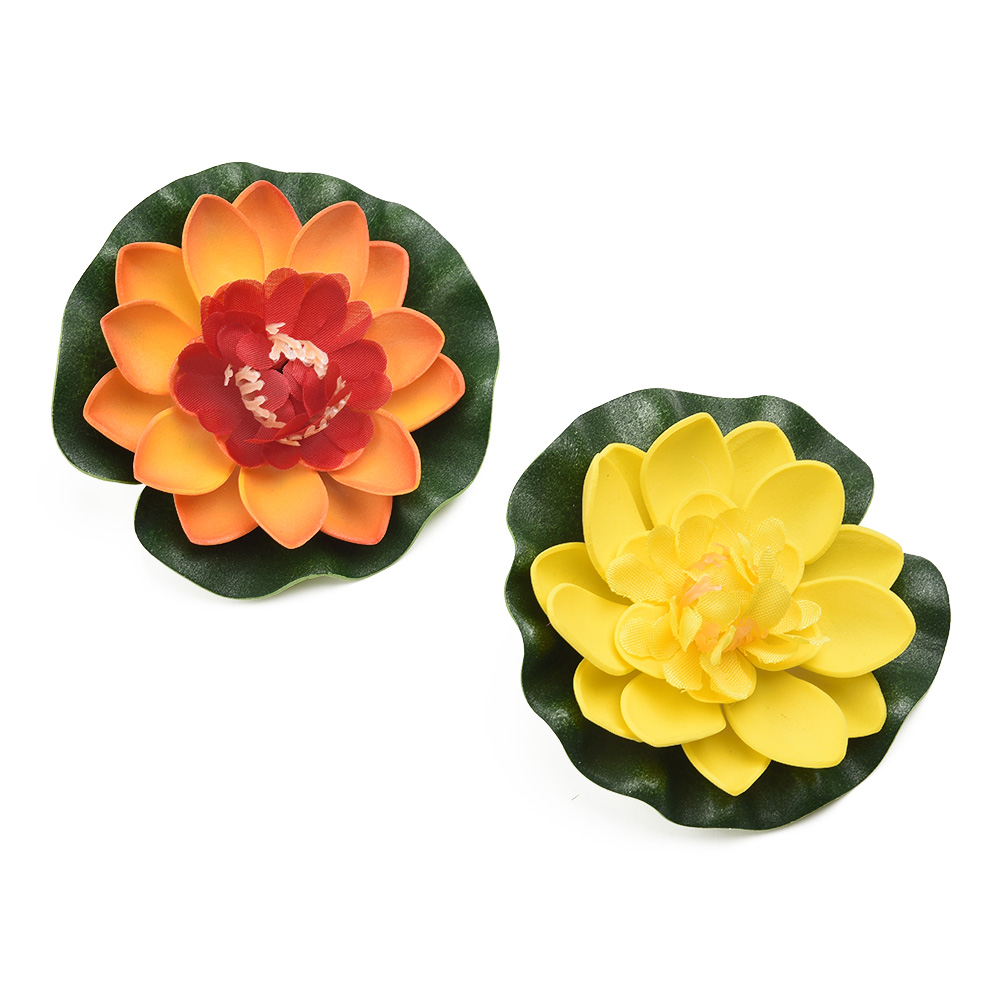 Flores de Loto Artificiales a  - Aquarium Plant Red Lotus reseña y precio