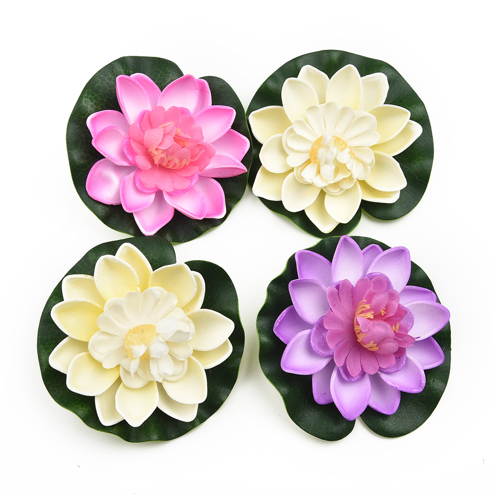 Flores de Loto Artificiales a  - Aquarium Plant Red Lotus reseña y precio