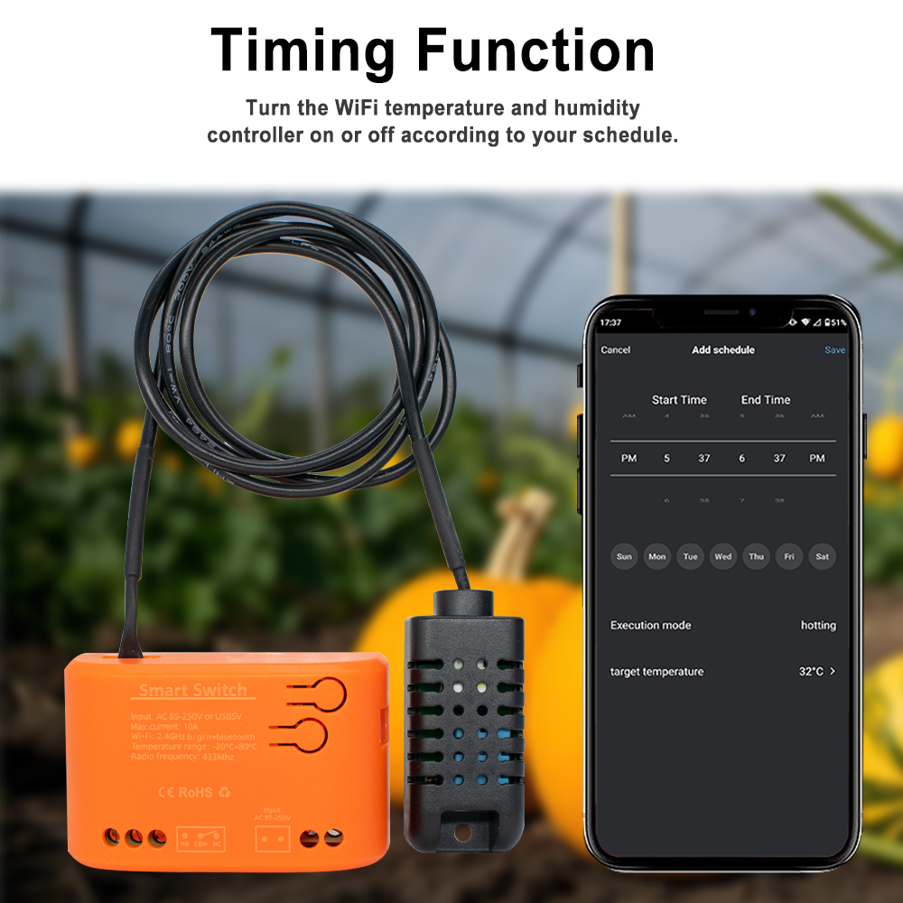 Sensor de temperatura y humeda - Aquarium Planted Aquarium reseña y precio
