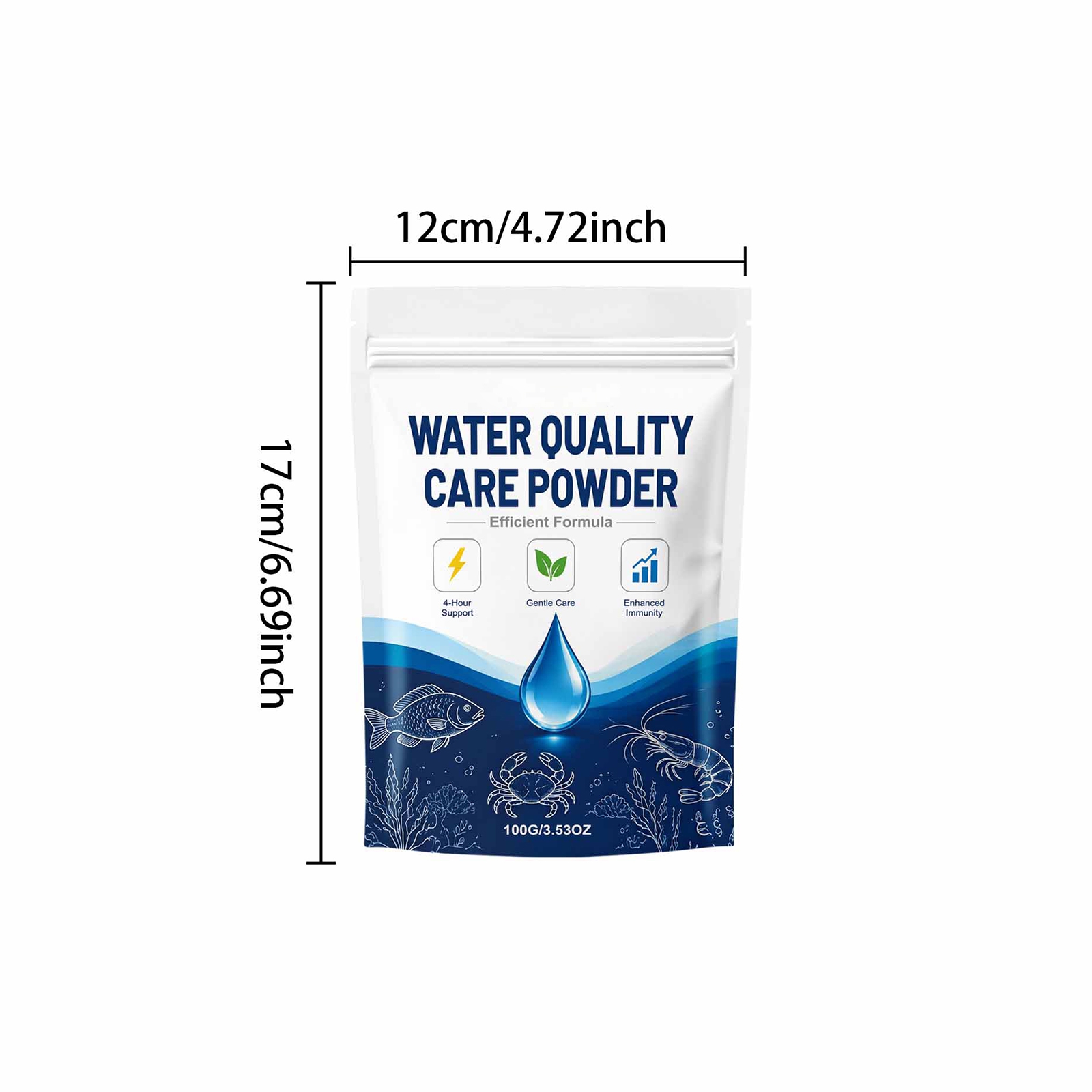 1/2/3/5PCS Polvo Clarificador  - Planted Aquarium Care reseña y precio