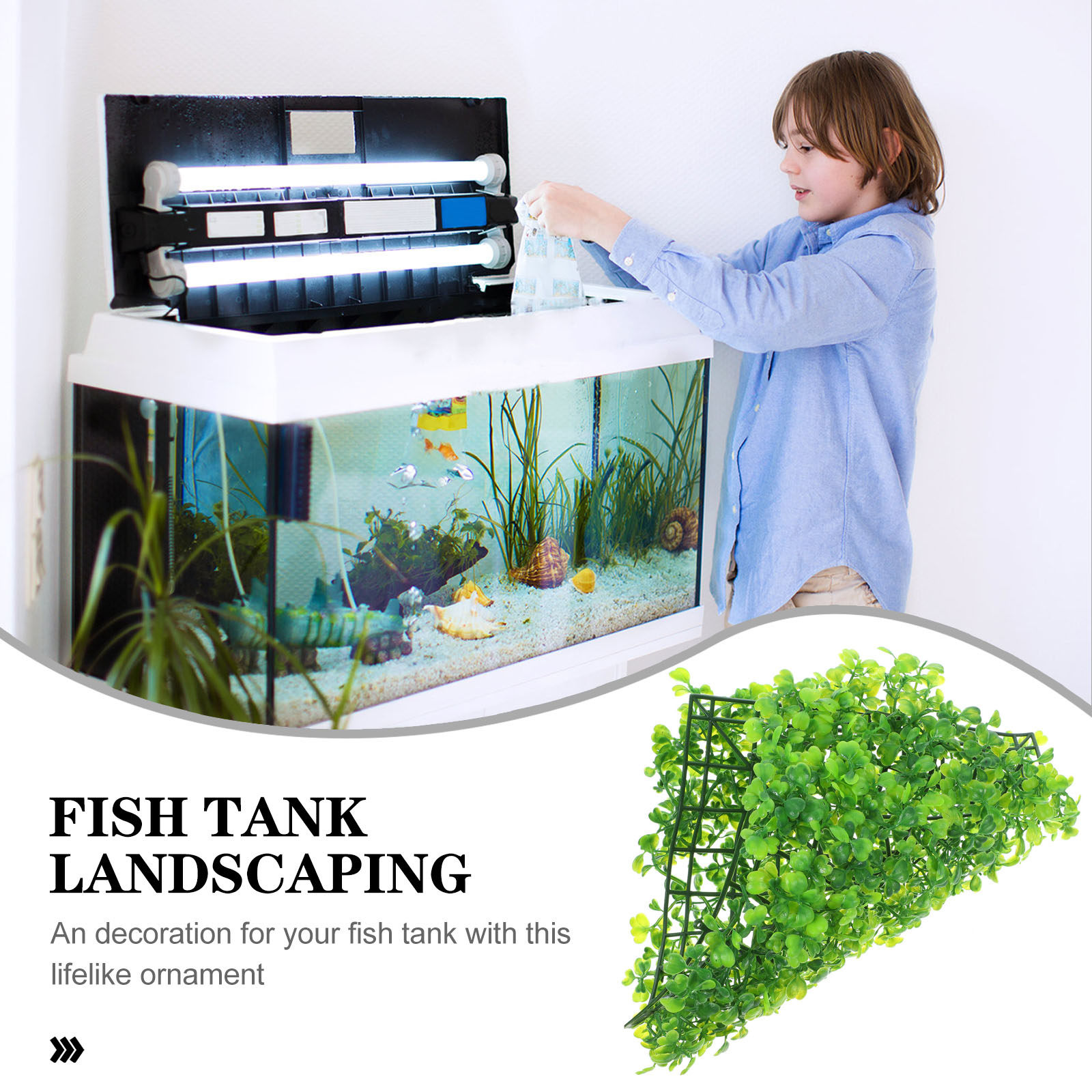 Hierba Artificial para Acuario - Planted Aquarium With Fish reseña y precio