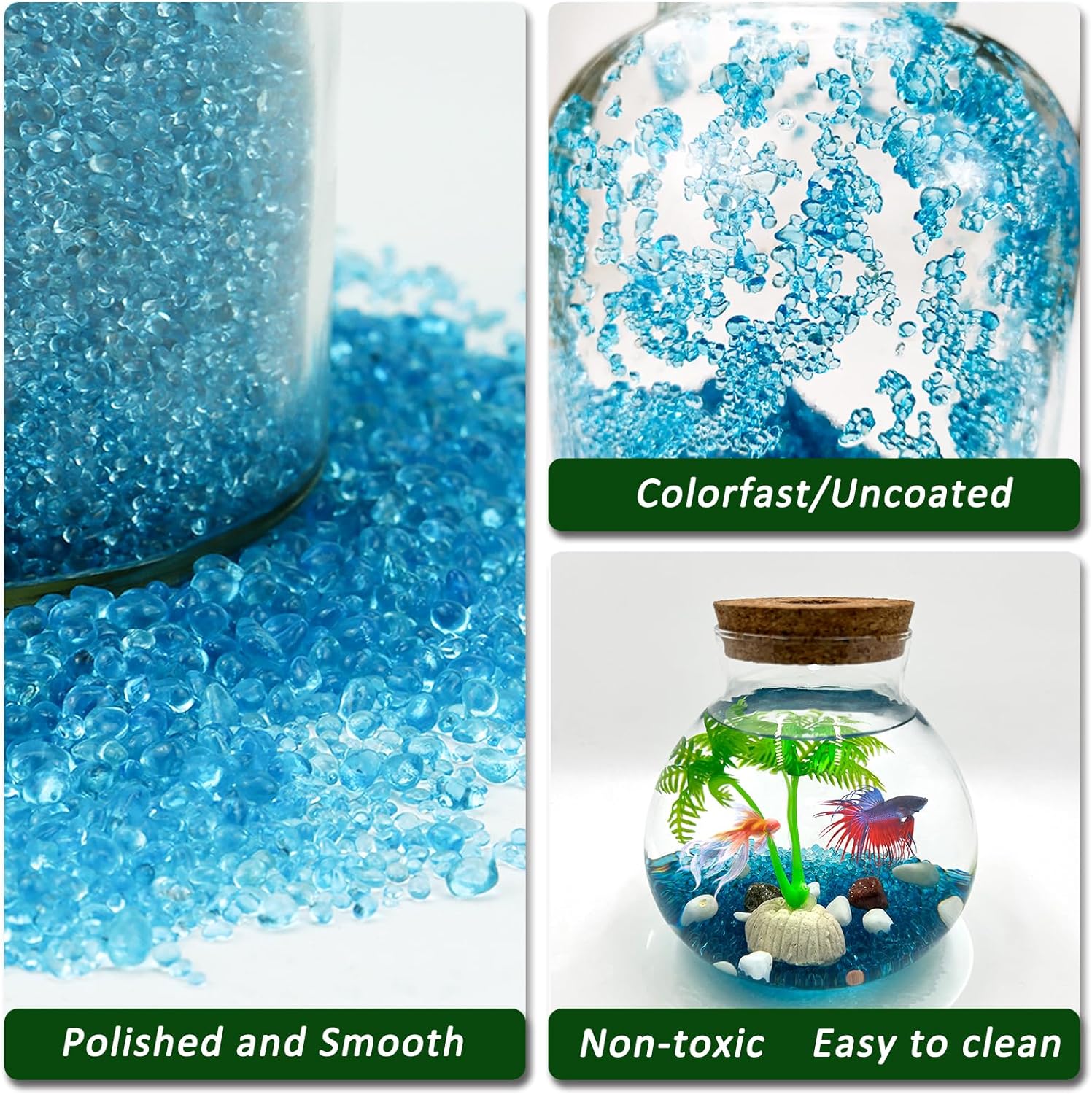 500g decoración de acuario pie - Aquarium Sand White reseña y precio