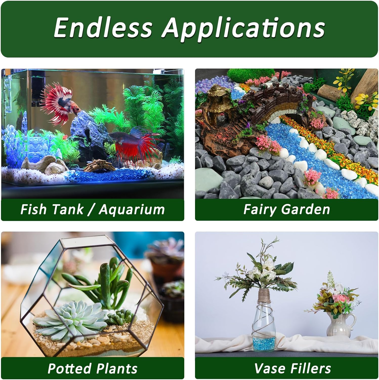 500g decoración de acuario pie - Aquarium Sand White reseña y precio