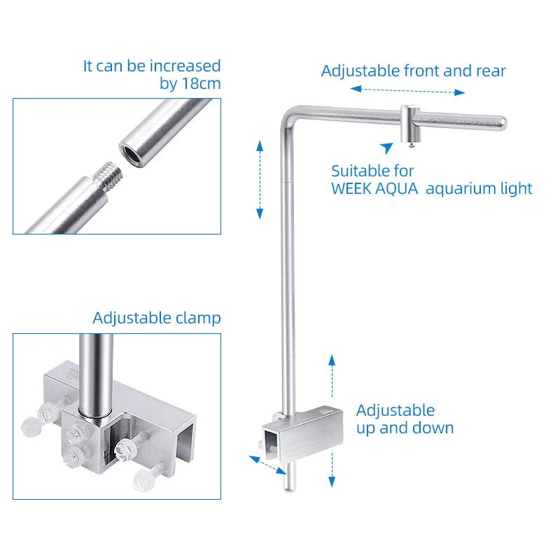 Soporte de luz Week Aqua Unive - Aquarium Plant Nursery reseña y precio