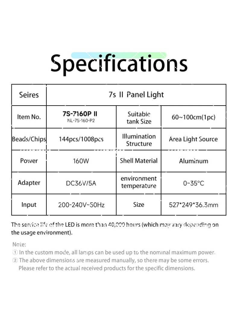 Luz LED para Acuario de 160W R - Aquarium Planted Aquarium reseña y precio